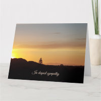 Sonnenuntergangs-Beileidskarte