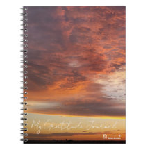 Sonnenuntergangs-Deckel Dankbarkeits-Notizbuch