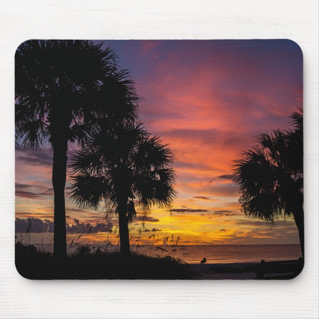 Sonnenuntergangs-Einsamkeit-Mauspad Mousepad (Vorne)