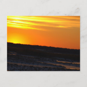 Sonnenuntergangs-Fotopostkarte Postkarte