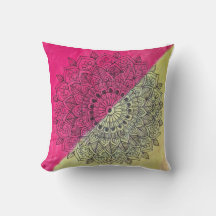 Sonnenuntergangs-Gradient-Mandala-Kissen