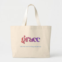 Sonnenuntergangs-Gradient-Typografie-Tragetasche