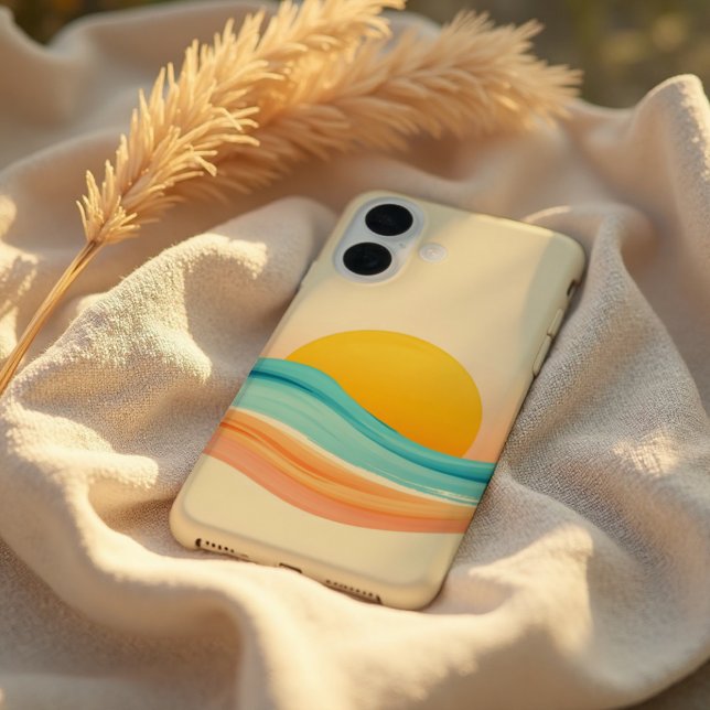 Sonnenuntergangs-Harmonie-Welle Case-Mate iPhone Hülle (Wrap your phone in serenity. Sunset Harmony style for your everyday moments.)