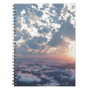 Sonnenuntergangs Himmel Notizblock