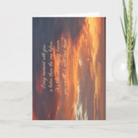 Sonnenuntergangs-Jubiläumskarte