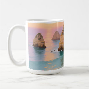 Sonnenuntergangs-Meereshöhlen-Paradies Kaffeetasse