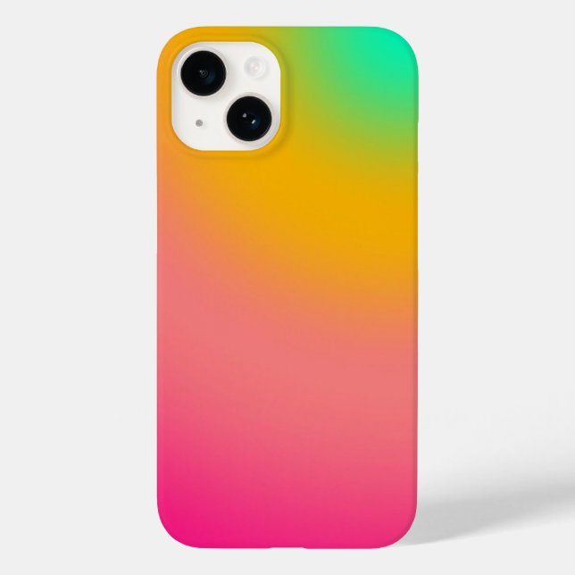 Sonnenuntergangs-Neon-Verlauf Case-Mate iPhone Hülle (Rückseite)
