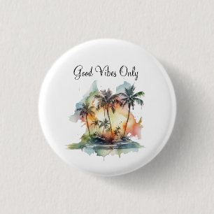 Sonnenuntergangs-Oase, individuell Button