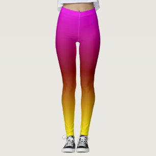 Sonnenuntergangs-Ombre Leggings