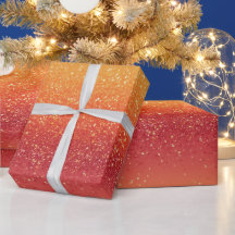 Sonnenuntergangs-Ombre-Mischung Orange Glitter-Mus