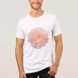 Sonnenuntergangs-Ozeanwellen – Minimalistisches ha Tri-Blend Shirt