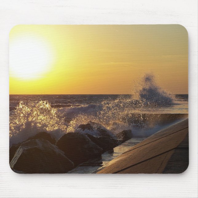 Sonnenuntergangs Pier Mousepad (Vorne)
