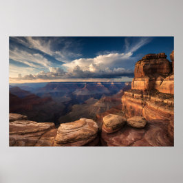 Sonnenuntergangs-Pracht über dem Grand Canyon Poster