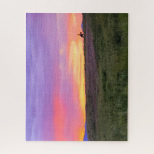 Sonnenuntergangs-Ritt-Puzzle Puzzle
