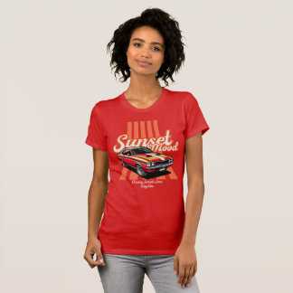 Sonnenuntergangs-Stimmung Orange Ästhetik T-Shirt