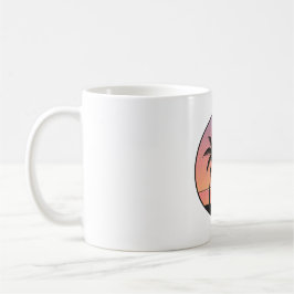Sonnenuntergangs-Strand-Abzeichen-Tasse  Kaffeetasse