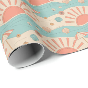 Sonnenuntergangs-Strand-Geschenkpapier Geschenkpapier
