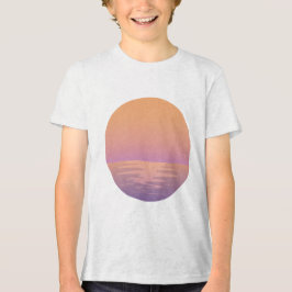 Sonnenuntergangs-Strand-Vibes – Minimalistisches S Tri-Blend Shirt