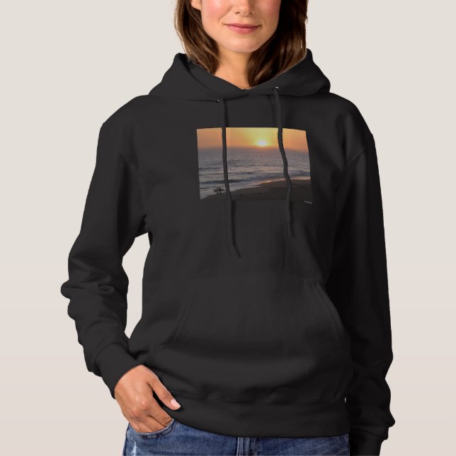 Sonnenuntergangs-Surfer Hoodie (Vorderseite)
