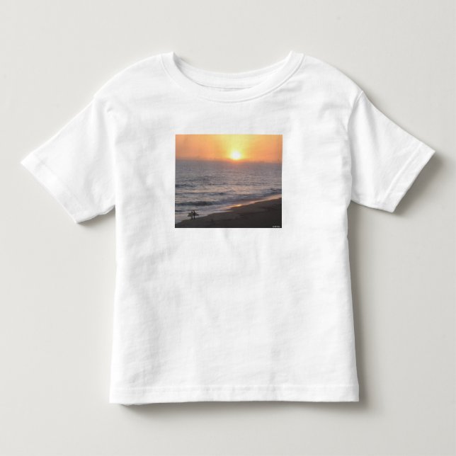 Sonnenuntergangs-Surfer Kleinkind T-shirt (Vorderseite)