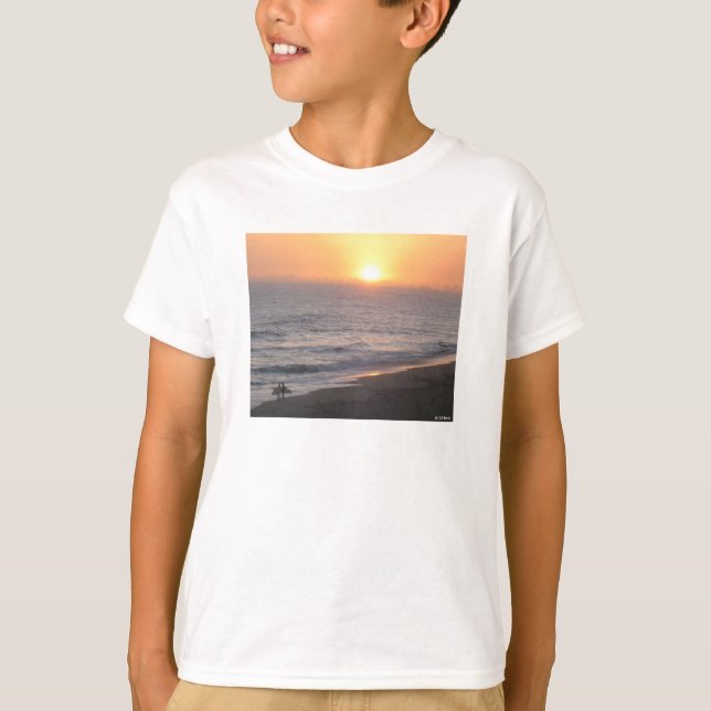Sonnenuntergangs-Surfer T-Shirt (Vorderseite)