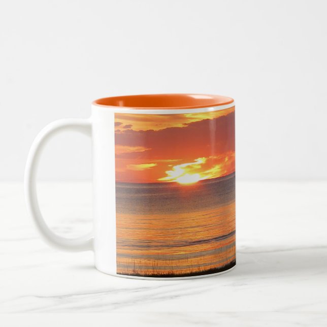 Sonnenuntergangs-Szene Kaffeetasse (Links)