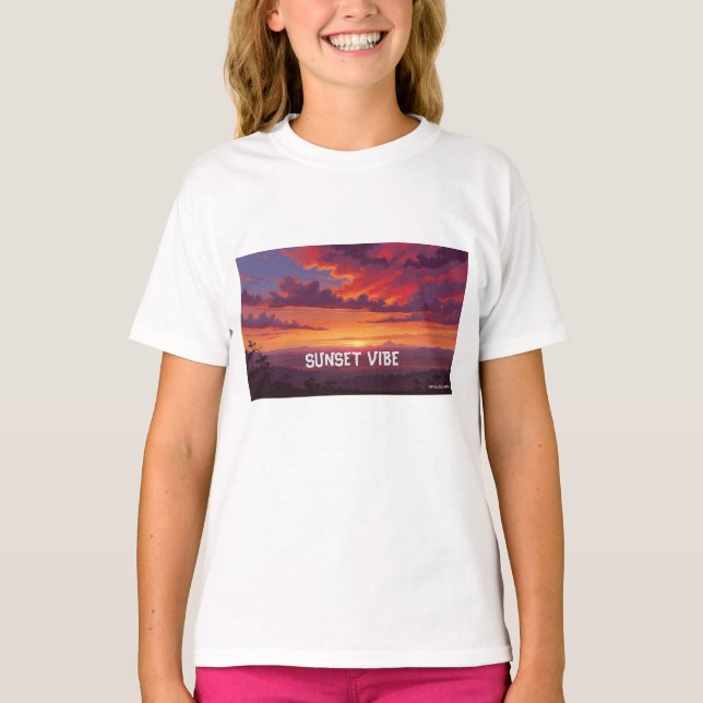 SONNENUNTERGANGS-VIBE T-Shirt (Vorderseite)