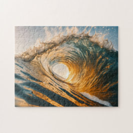Sonnenuntergangs Wellen Puzzle