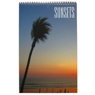 Sonnenuntergangs Welt Kalender