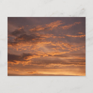 Sonnenuntergangs-Wolken I Farbiger Himmel Fotograf Postkarte