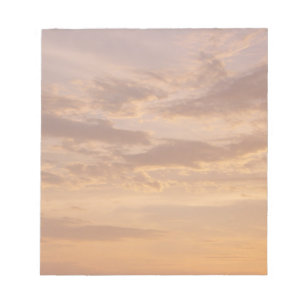 Sonnenuntergangs-Wolken II Pastell Abstrakt Natur Notizblock