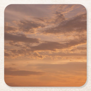 Sonnenuntergangs-Wolken II Pastell Abstrakt Natur Rechteckiger Pappuntersetzer
