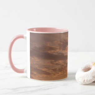 Sonnenuntergangs-Wolken II Pastell Abstrakt Natur Tasse