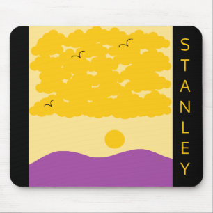 Sonnenuntergangs-Wolken o' Lila Hügel: Mousepad