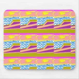 Sonnenuntergangs-Yacht-Wellen  Mousepad