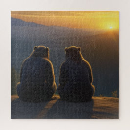 Sonnenuntergangsbären Puzzle
