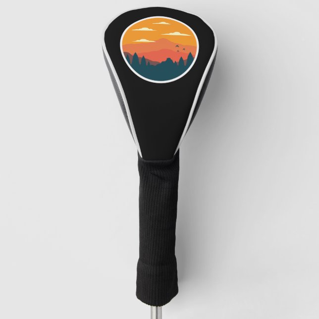 Sonnenuntergangsbild Golf Headcover (Vorderseite)