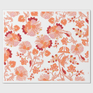 "Sonnenuntergangsblüte" Lebendiges Blumenmuster-Ge Geschenkpapier