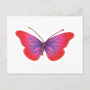 "Sonnenuntergangsblüte" Roter und violetter Schmet Postkarte