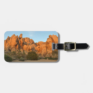 Sonnenuntergangsfelsen im Joshua Tree Gepäckanhänger