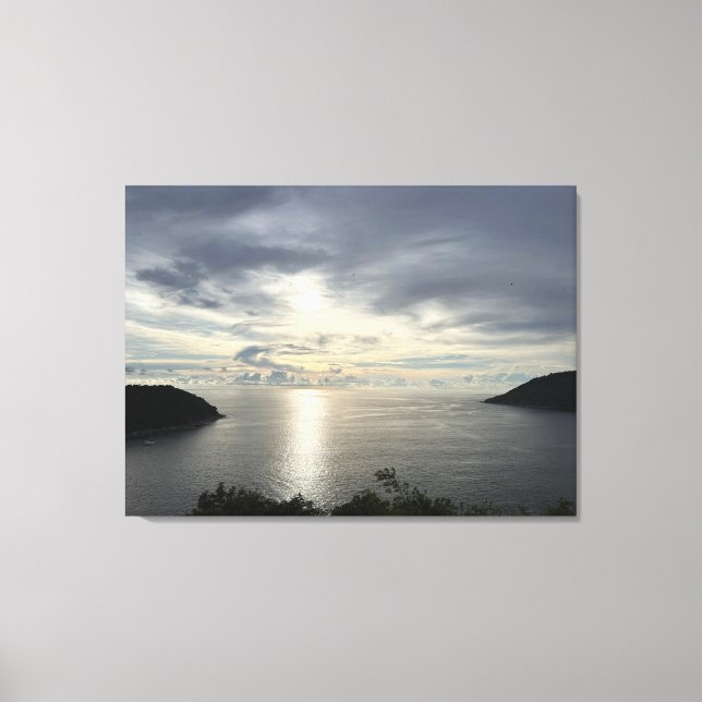 Sonnenuntergangsfotografie Leinwanddruck (Vorderseite)