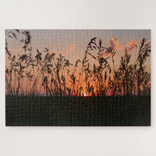 Sonnenuntergangsgetreide Puzzle