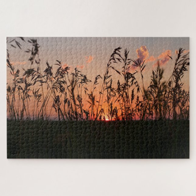 Sonnenuntergangsgetreide Puzzle (Horizontal)