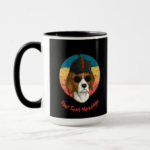 Sonnenuntergangshund Tasse