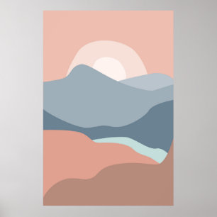 Sonnenuntergangslandschaften Poster