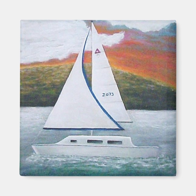Sonnenuntergangsmagnet Magnet (Vorne)
