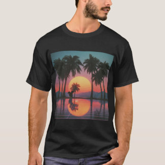 Sonnenuntergangsreflexionen mit Eichhörnchen T-Shirt