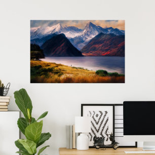 Sonnenuntergangsreflexionen Poster