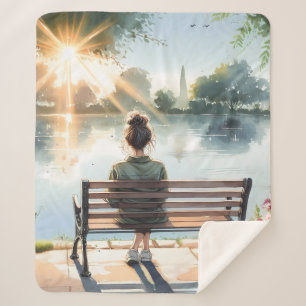 Sonnenuntergangsreflexionen Seeszene Sherpadecke
