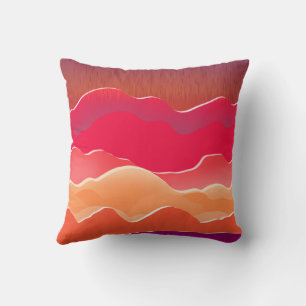 Sonnenuntergangsspitzen Moderne Papierkollektion K Kissen